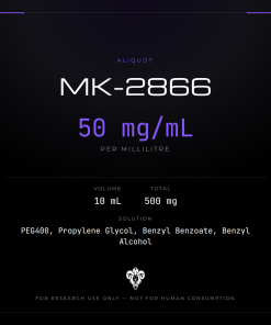 MK-2866  Aliquot Vial 10ml/50mg per ml/500mg