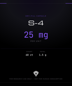 S-4 (Andarine)  Dry-Fill Capsule 60ct/25mg/1.5g