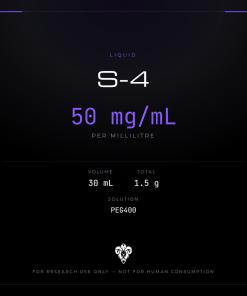 S-4 (Andarine)  Liquid Dropper 30ml/50mg per ml/1.5g