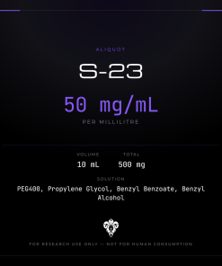 S-23  Aliquot Vial 10ml/50mg per ml/500mg