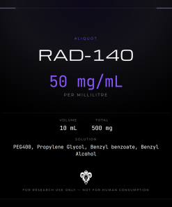 RAD-140 (Testolone)  Aliquot Vial 10ml/50mg per ml/500mg