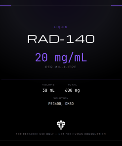 RAD-140 (Testolone)  Liquid Dropper 30ml/20mg per ml/600mg